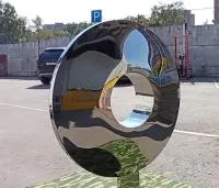 Линза арт  скульптура (519060) ∅ 2500 сталь AISI304 Зима 