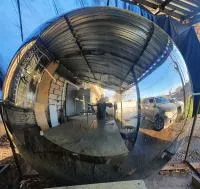 Сфера шар ø 2000 мм. (514274) производство арт-объект пустотелая в Зиме