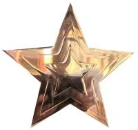 Звезда на памятник ø 150 (518234) монтаж обелиск - стела мм. пустотелая  в Зиме