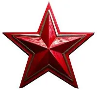 Красная звезда горячая эмаль нержавеющая сталь в Зиме (518428)