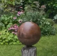 Шар сталь кортен (518941) ∅ 350 мм. Зима