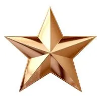 Бронзовая звезда накладка на памятник в Зиме (518475)