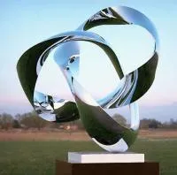 Кольца из нержавеющей стали скульптура (518288) производство арт-объект  в Зиме