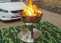 Чаша торжественного огня афины (51756458) производство для ø 360 мм. ветроустойчивая в Зиме