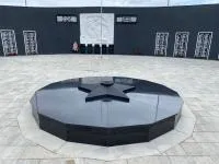 Звезда чугун (518248) производство комплект горелка ГВД 379 10 89 00 ПС вечный огонь ø 1100 мм. монолит - литье  в Зиме