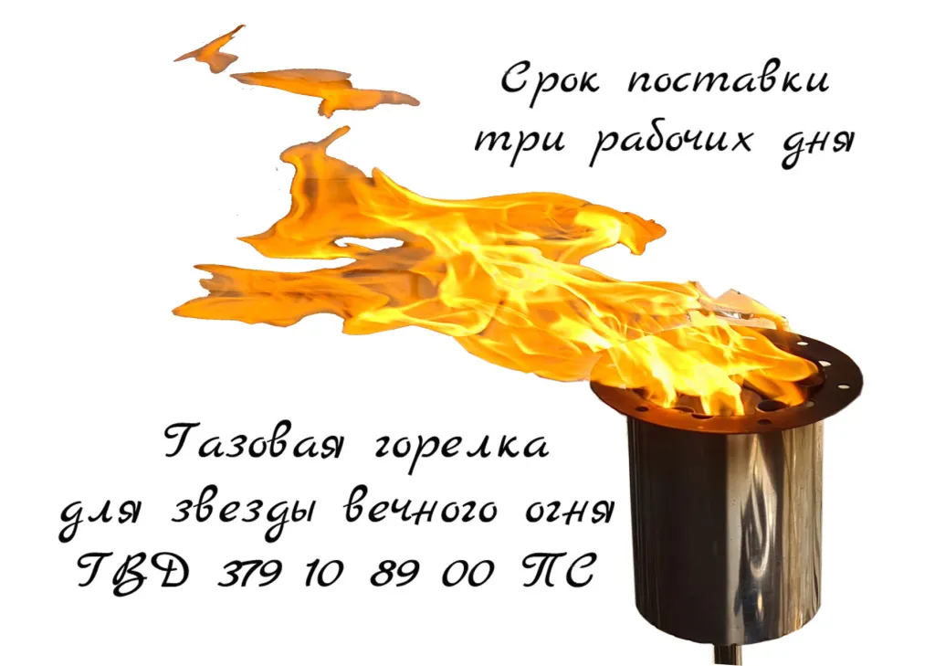 Газовая горелка для звезды вечного огня ГВД 379 10 89 00 ПС срок поставки 3 рабочих дня Газовая горелка для звезды вечного огня ГВД 379 10 89 00 ПС срок поставки 3 рабочих дня